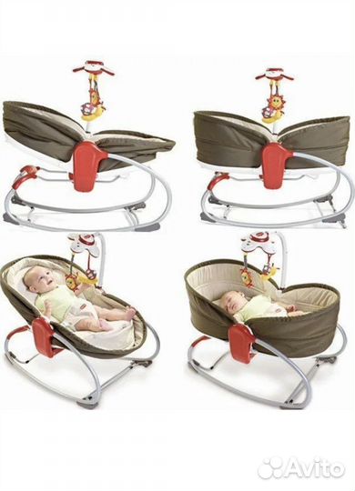 Шезлонг (баунсер) детский tiny love