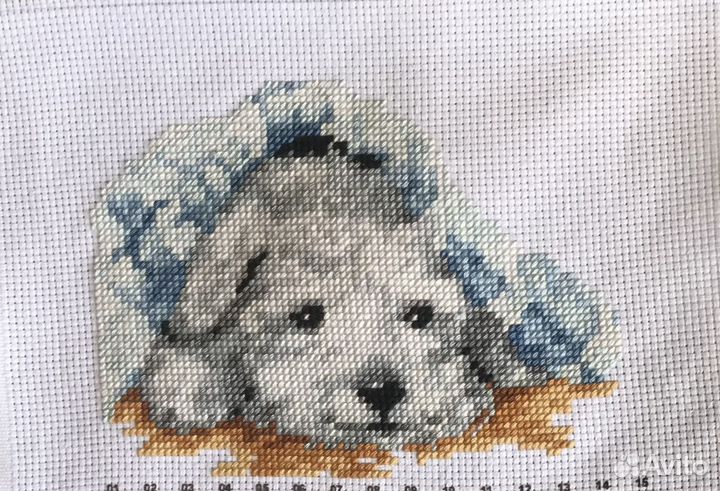 Серия картин «зверюшки» вышитая крестиком