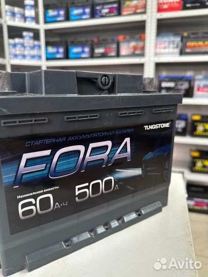 Аккумулятор fora 60Ah 500A