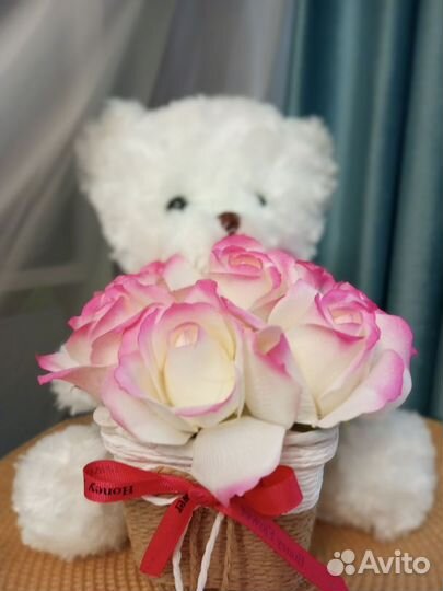 Букеты боксы розы цветы подарки