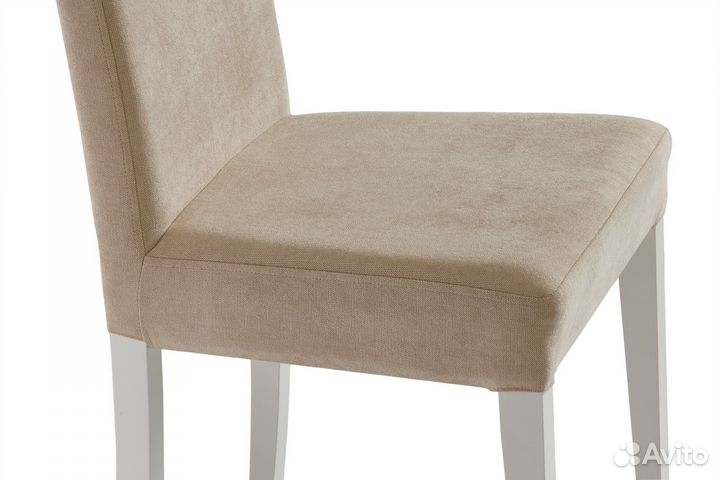 Стул тиффани белый/тк.грета беж