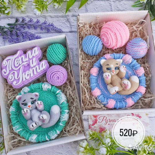 Подарок на 8 марта. Набор мыла ручной работы