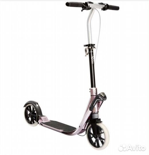 Decathlon / самокат для взрослых розовый металлик