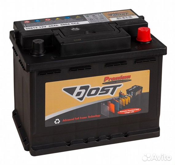 Аккумулятор Bost premium 68R (56813) обр. пол. 68