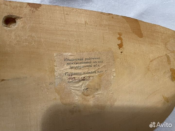 Картина на срезе дерева