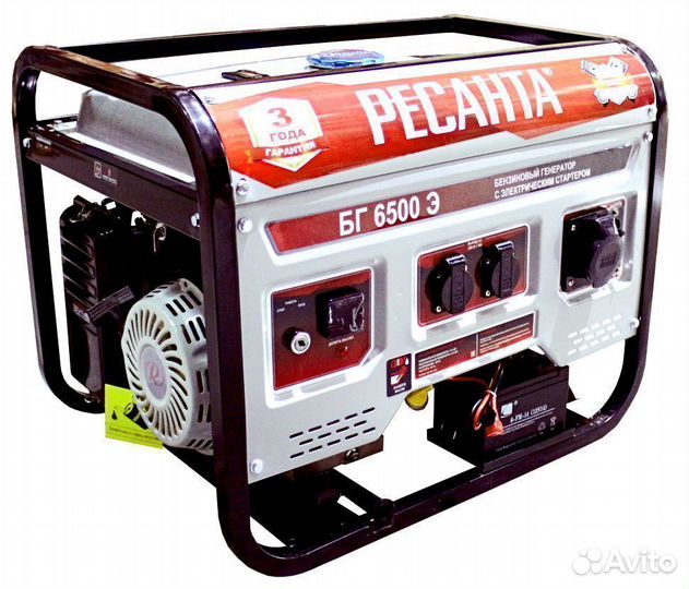 Электрогенератор бг 6500 Э Ресанта