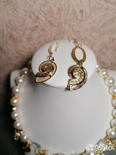 Колье +серьги
