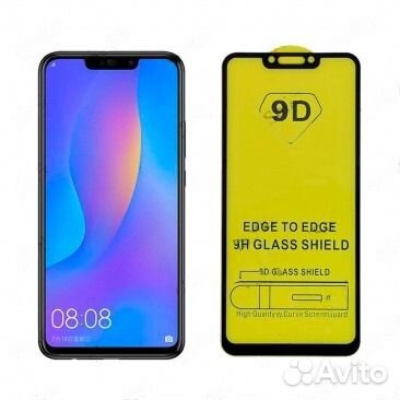 Защитное стекло 9D для Honor Huawei Nova 3/Nova 3i