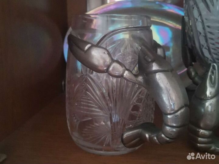 Пивные кружки рак и блюдо для раков