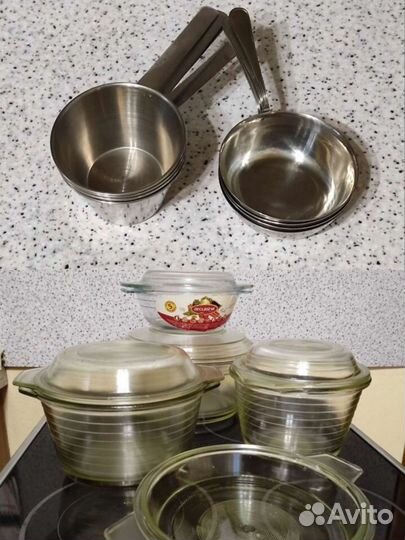 Кастрюля, кокотница, горшки, салатник