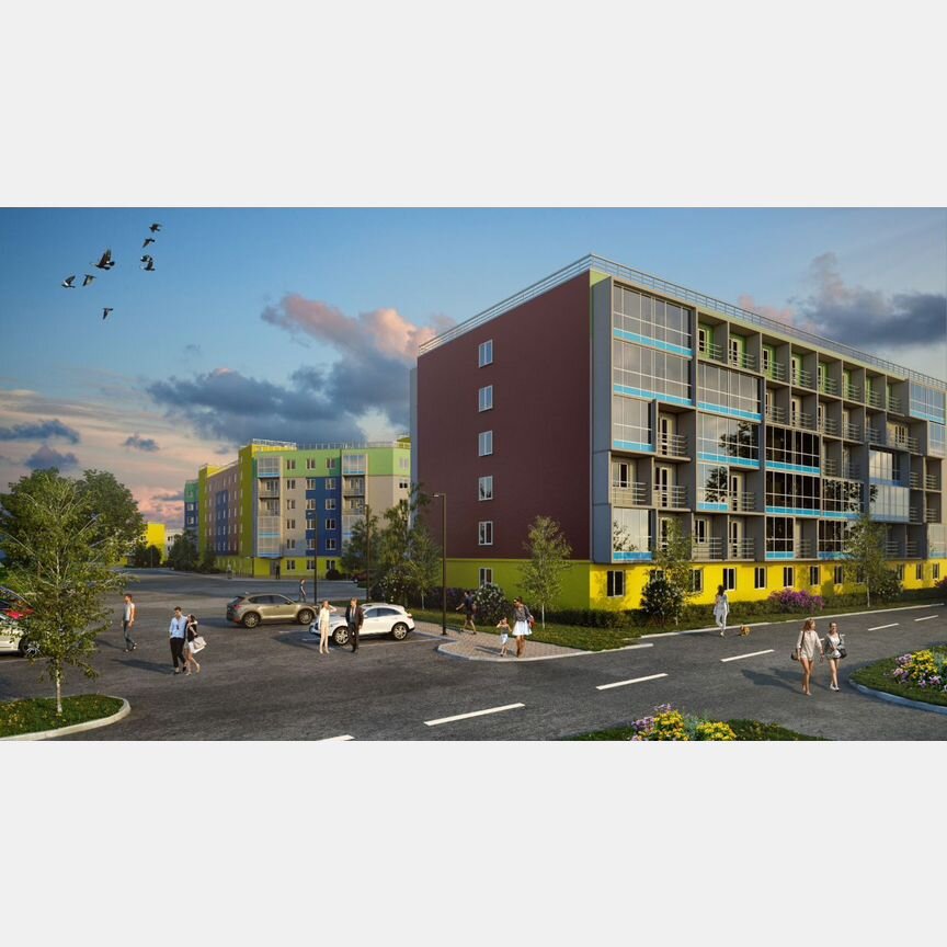 2-к. квартира, 70,5 м², 1/6 эт.