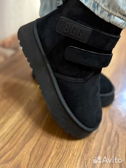 Угги женские на липучке зимние