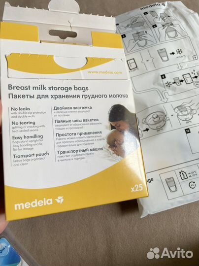 Пакеты для молока medela