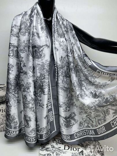 Палантин Крестиан Диор, Гуччи шелк + шифон