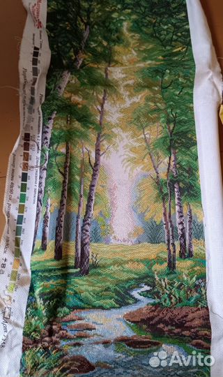 Вышивка недовышитая