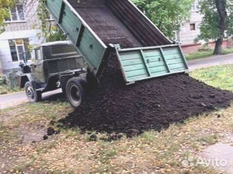 Земля чернозем для дачи Огорода Навоз Перегной