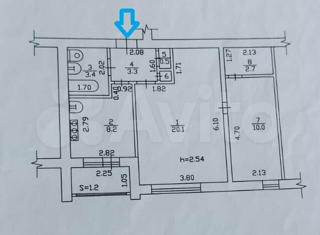 2-к. квартира, 48,5 м², 1/5 эт.