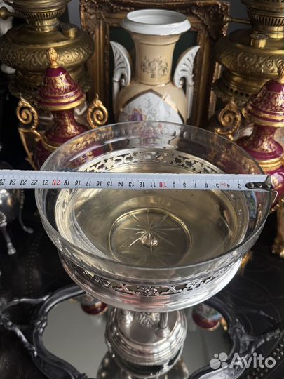 Ваза для фруктов,выпечки и конфет Франция 19 век