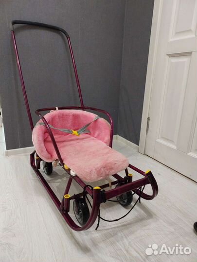 Детские санки на колесах