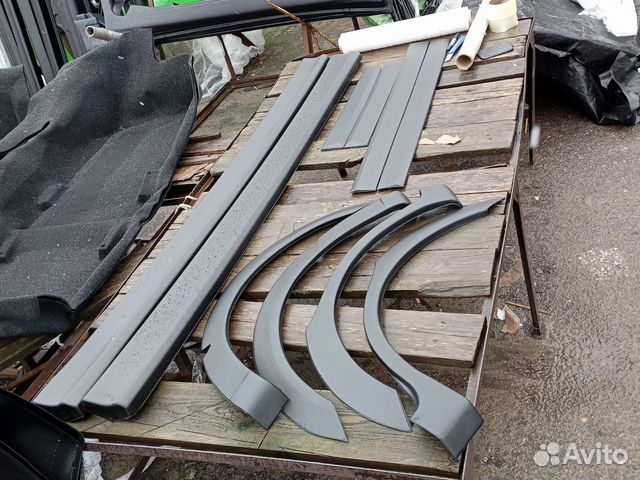 Обвесы на hyundai accent пороги арки низ дверей