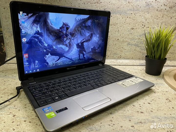 Мощный ноутбук PacardBell 2 видекарты/8gb