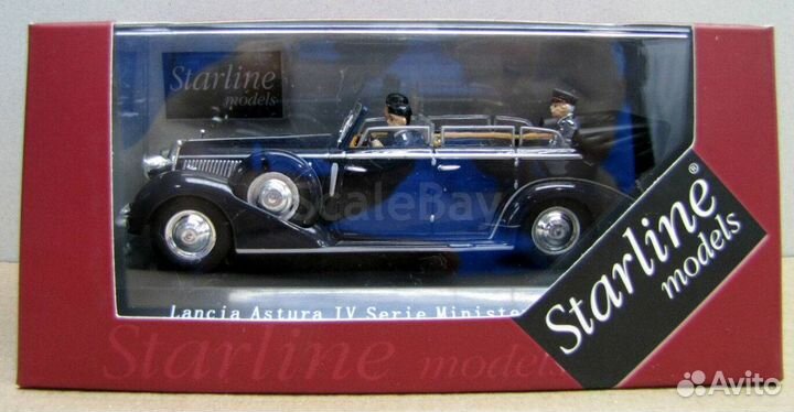 Starline Lancia astura IV серия 1938г+ 3 фигурки