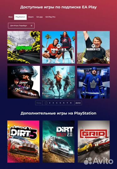 PS Plus EA Play Игры PS4 PS5 + God of War Ragnarök