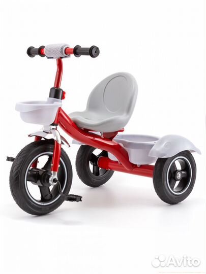 Трехколёсный детский велосипед, 2 корзины