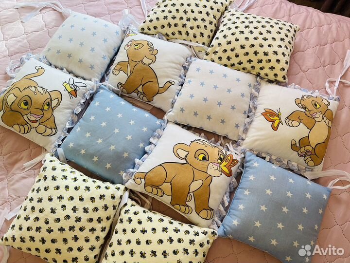 Подушки-бортики в кроватку