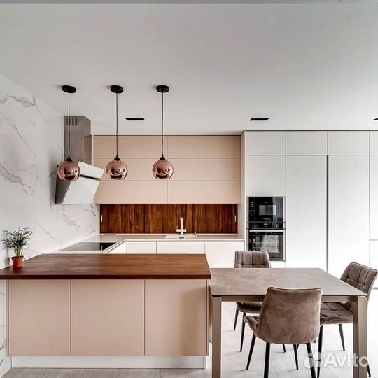 Угловая кухня с мдф фасадами