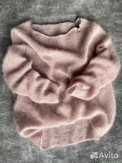 Паутинка из мохера на шелке