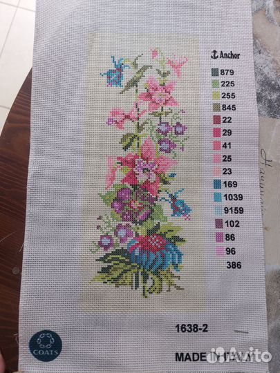 Винтаж. Вышивка крестом. Италия