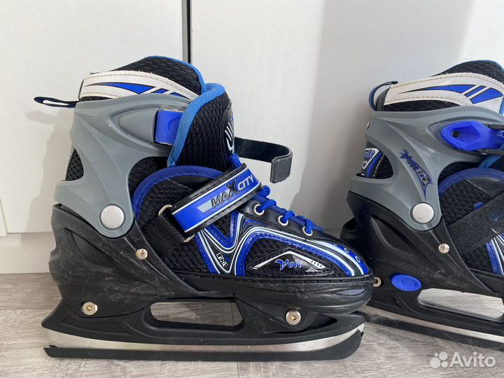 Роликовые коньки детские раздвижные, 2в1