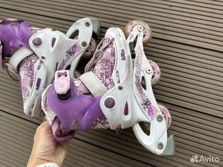 Коньки роликовые, ролики размер 26-29