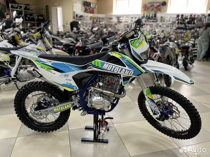 Мотоцикл Кросс Motoland X3 250 LUX (172FMM) синий