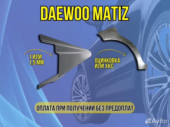 Ремонтные арки Chevrolet Aveo