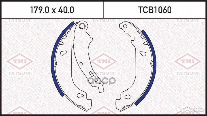 Колодки тормозные барабанные зад TCB1060 TA