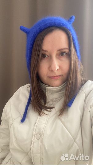 Чепчик с ушками в наличии