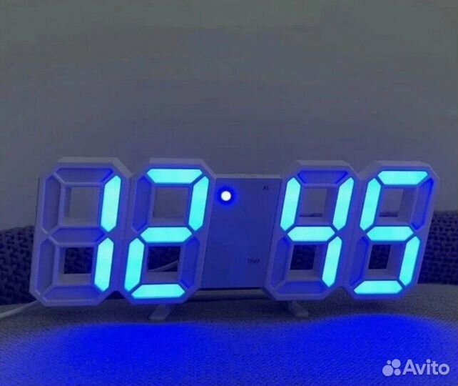 Светодиодные настенные цифровые часы 3D