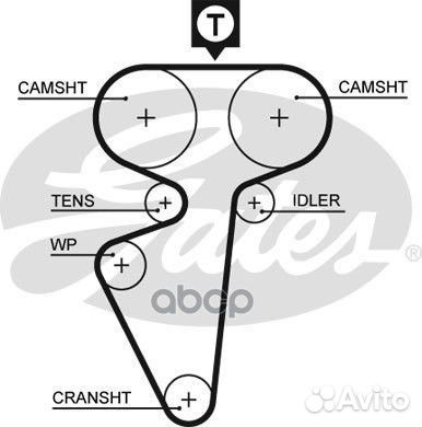 Ремень грм citroen / peugeot 1.8-2.0 95-04/ LAD