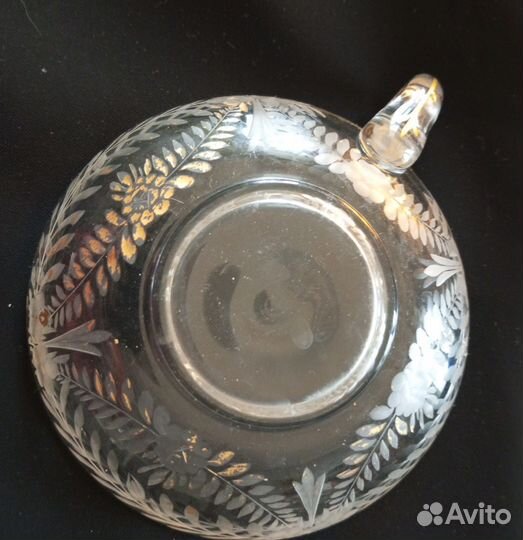 Антикварное стекло креманки