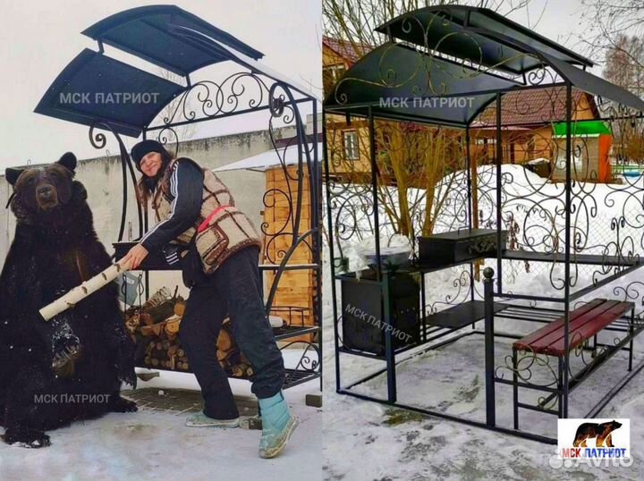 Беседка с мангалом