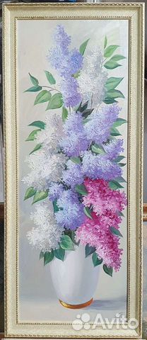 Картина маслом цветы