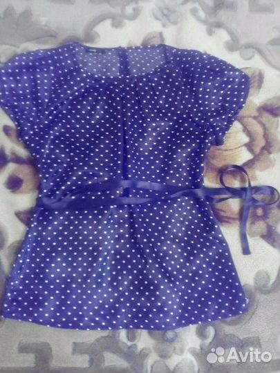 Атласная блузка