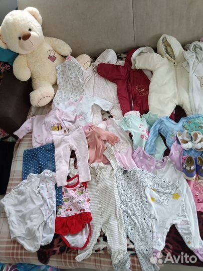 Детские вещи на новорожденную 56, 62, 68, 74 разм