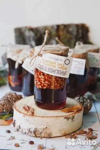 Варенье из сосновой шишки с кедровым орехом, 120 г