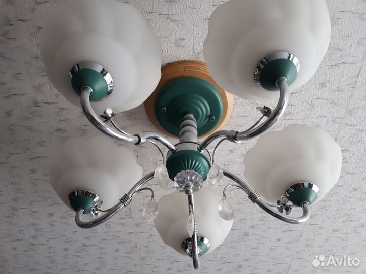 Люстра потолочная большая бу