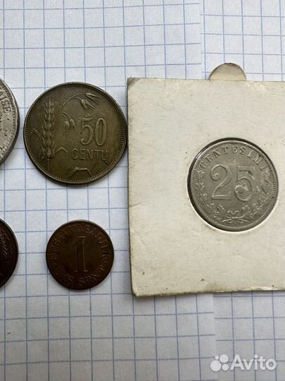 Монеты из разных стран довоенные