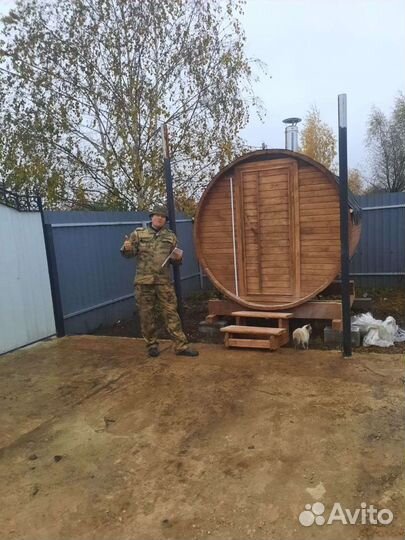 Баня бочка 2 метра