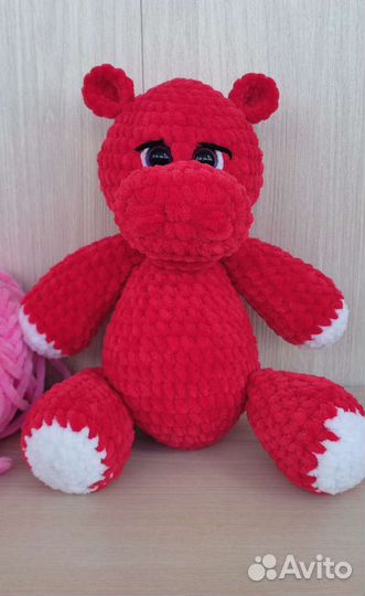 Бегемот ручной вязки